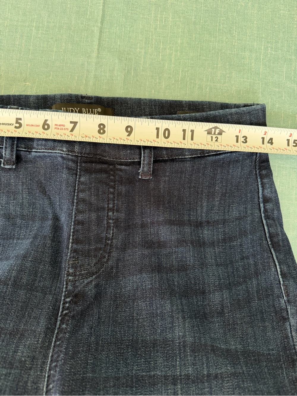 Judy Blue Pull On Super Flare Jeans High Waisted Dark Wash Size 5/27 - Picture 3 of 7
